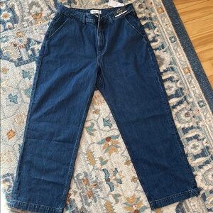 Abercrombie loose dark wash jeans